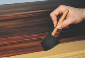 Apply first stain coat